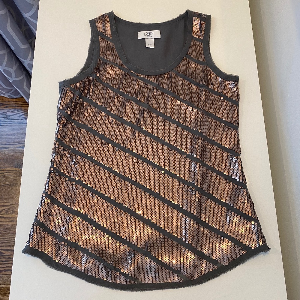 LOFT Sequin Top - Sz XXSP